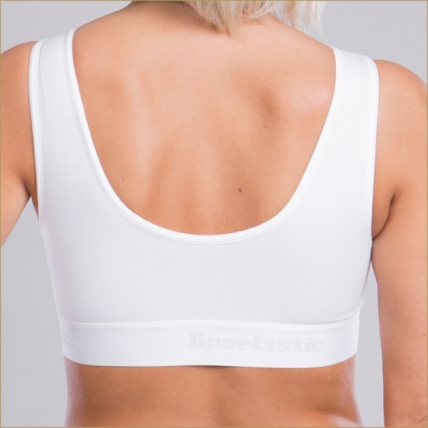 Soutien-gorge de compression en coton post-opératoire PI spécial - Lipoelastic.fr