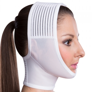 Vêtement de compression faciale FM extra - Lipoelastic.fr